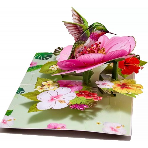 精美立体贺卡 Hummingbird 单买可包邮